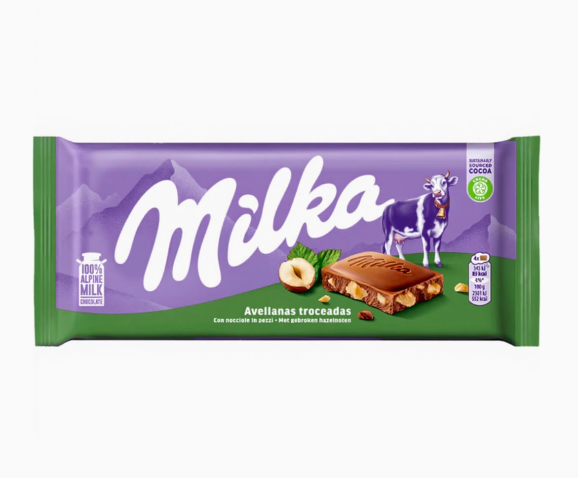 Milka with Broken Hazelnuts 100g